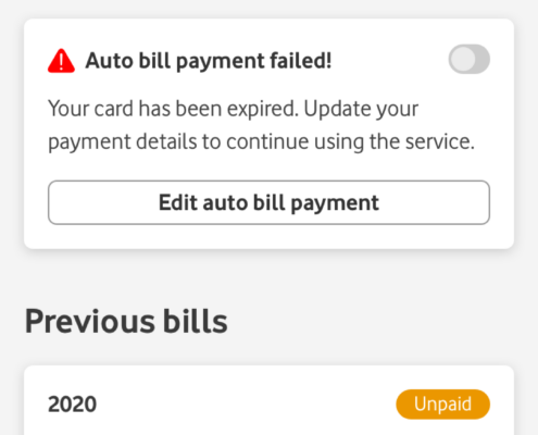 billing auto top-up