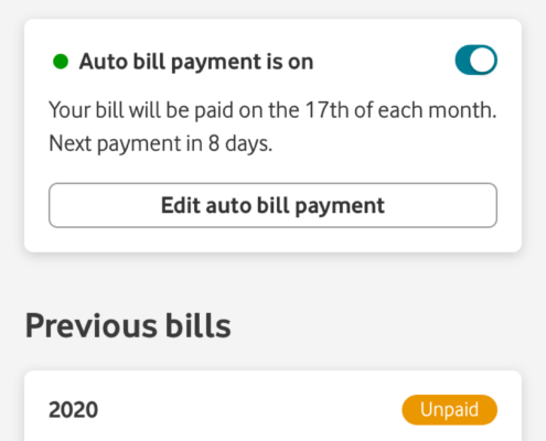 billing auto top-up on